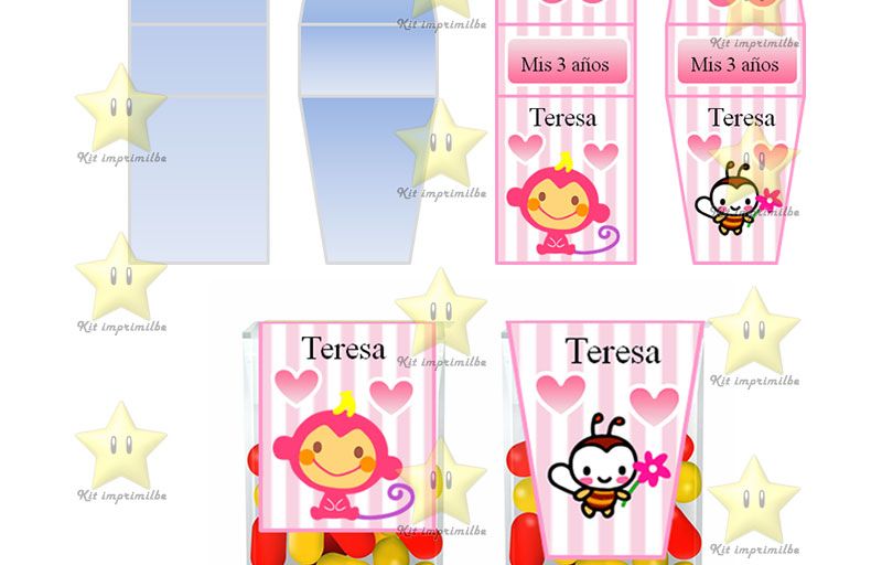 KITS IMPRIMIBLES Mega Kit Imprimible Candy Bar Golosinas Personalizadas Tita